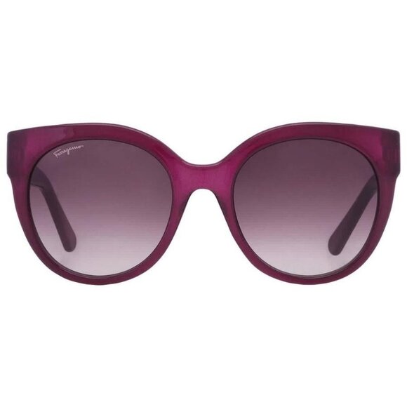New Authentic Salvatore Ferragamo Purple Gradient Cat Eye Ladies Sunglasses SF10 - Picture 1 of 6